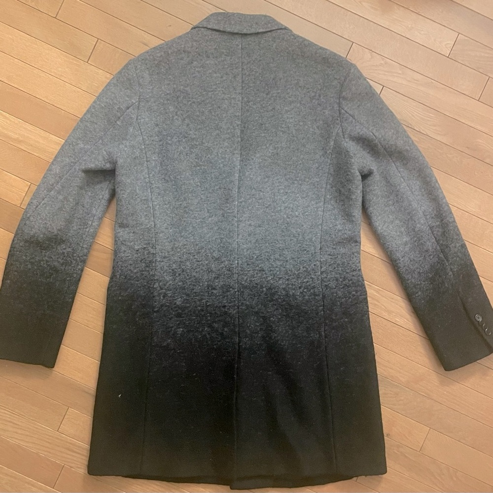 Armani Exchange Gray and Black Pea Coat - Picture 4 of 5